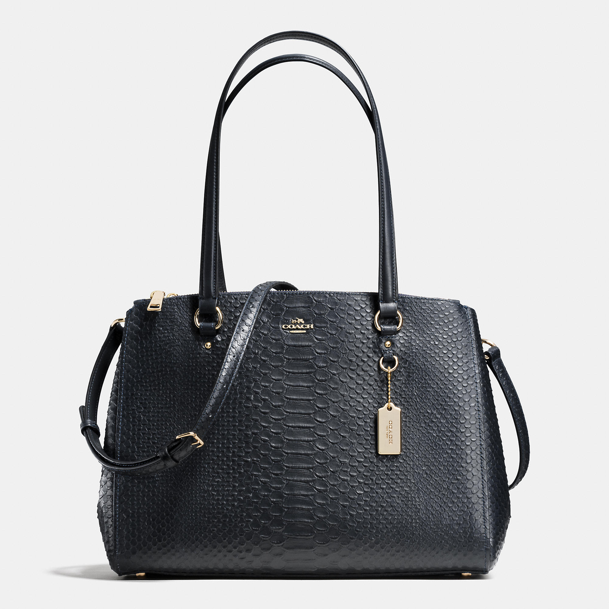 Sale Hot Shows Coach Stantoncarryallin Stamped Snakeskin Leather | Women